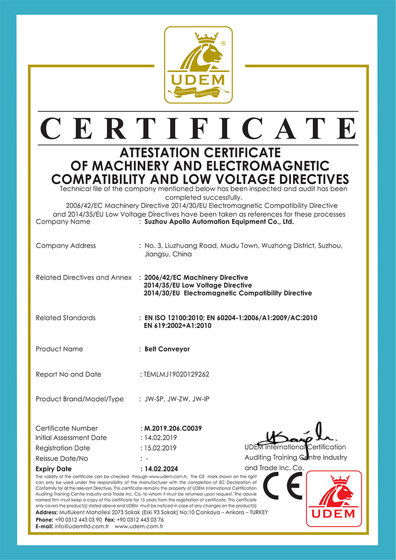Certyfikat CE-Przenośnik taśmowy_1