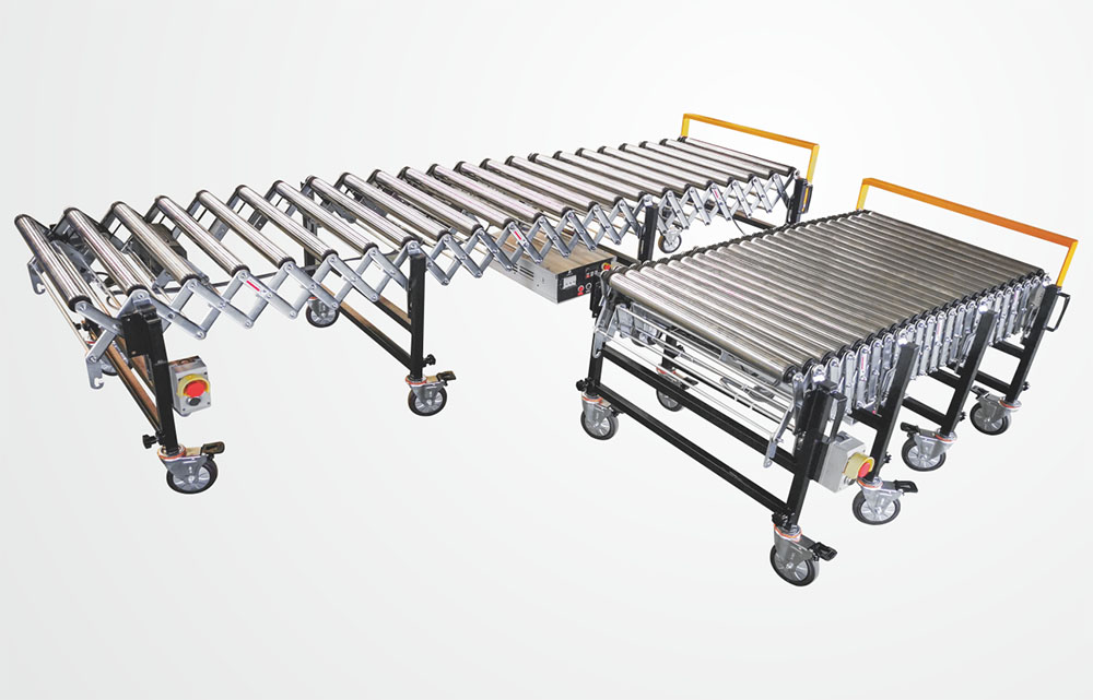 Conveyor Roller Fleksibel Pikeun Gampang Angkutan Barang di Gudang2